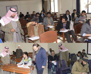 President visit faculty Block during Exam